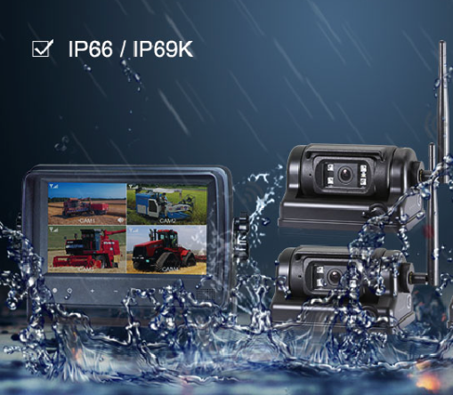 TruVision Premium Wireless Semi-Truck Monitor and 2 Camera System