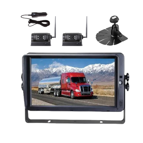 TruVision Premium Wireless Semi-Truck Monitor and 2 Camera System