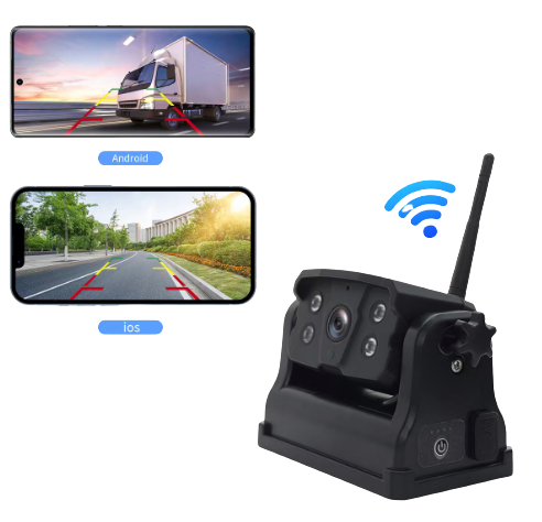 TruVision Wifi To Phone or Tablet - HD Camera with Magnet base, Portable, WiFi Tractor/Trailer Camera - From Trailer bumper to Cab - a clear view!