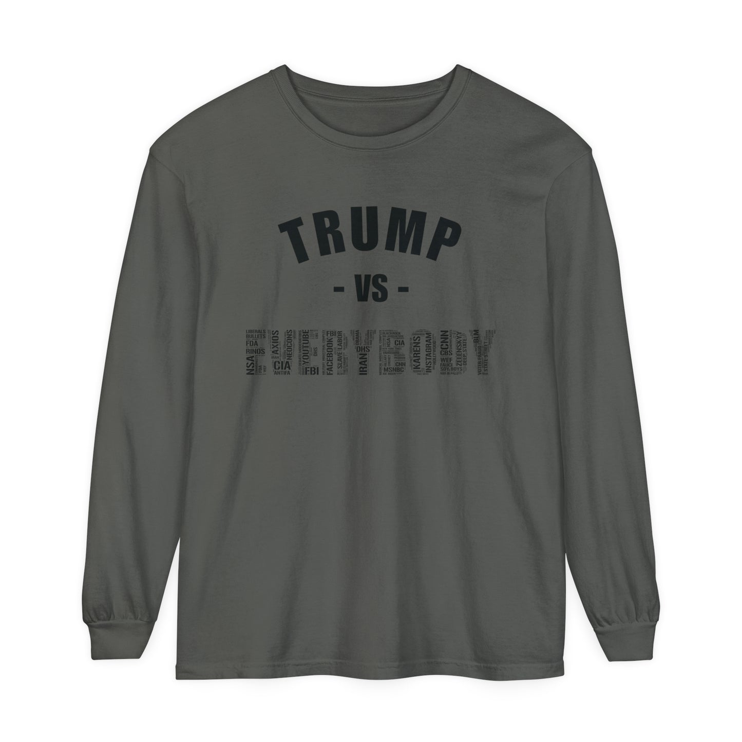 Trump VS Everybody Long Sleeve T-Shirt - Unisex Black