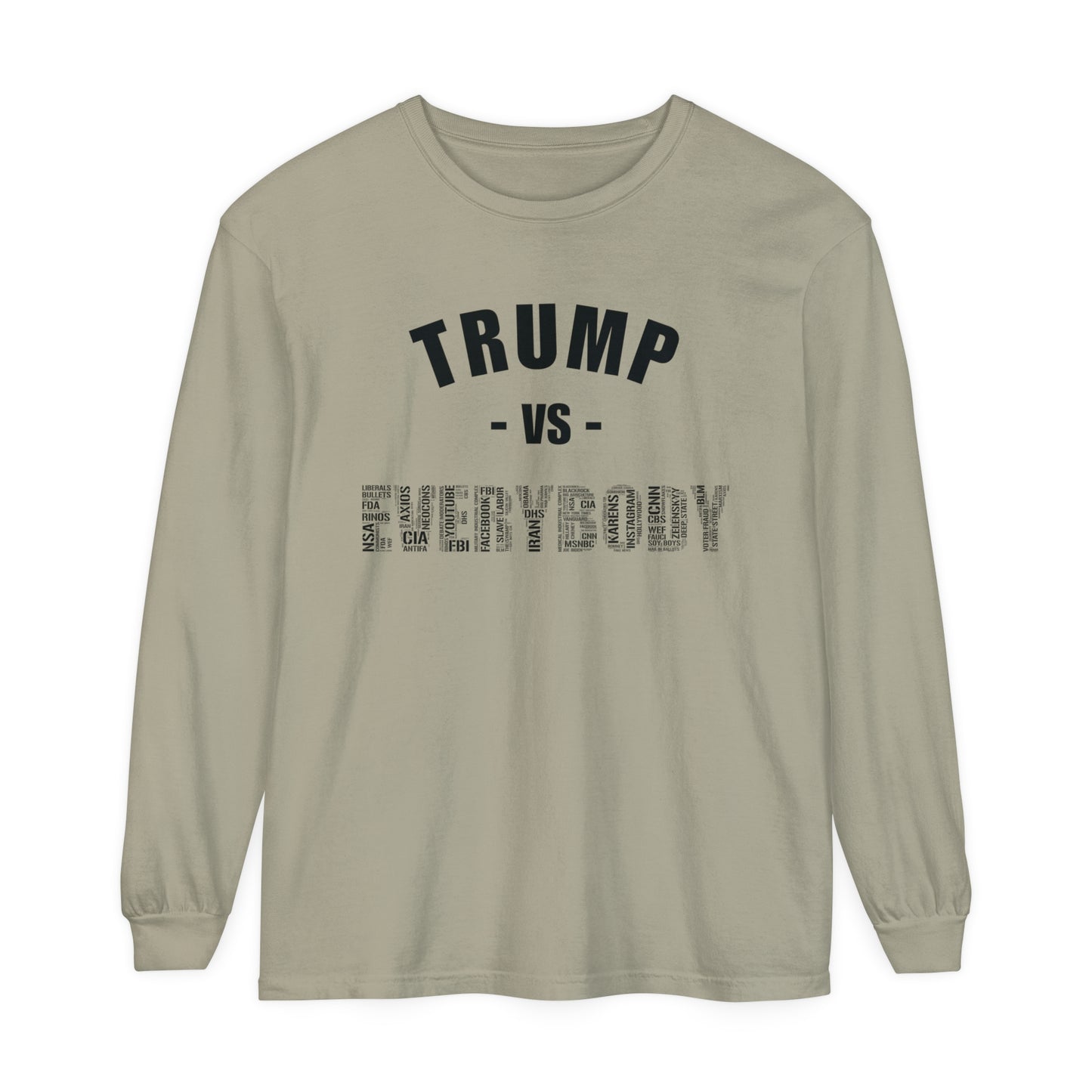 Trump VS Everybody Long Sleeve T-Shirt - Unisex Black