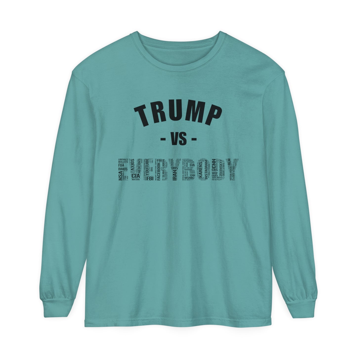 Trump VS Everybody Long Sleeve T-Shirt - Unisex Black