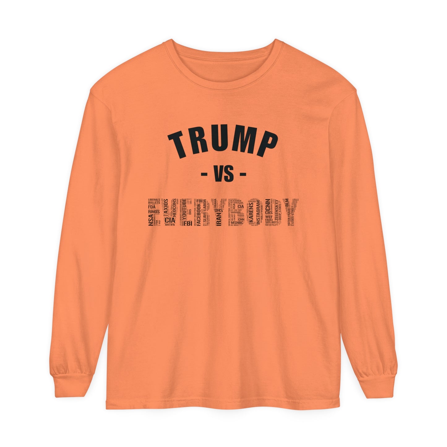 Trump VS Everybody Long Sleeve T-Shirt - Unisex Black