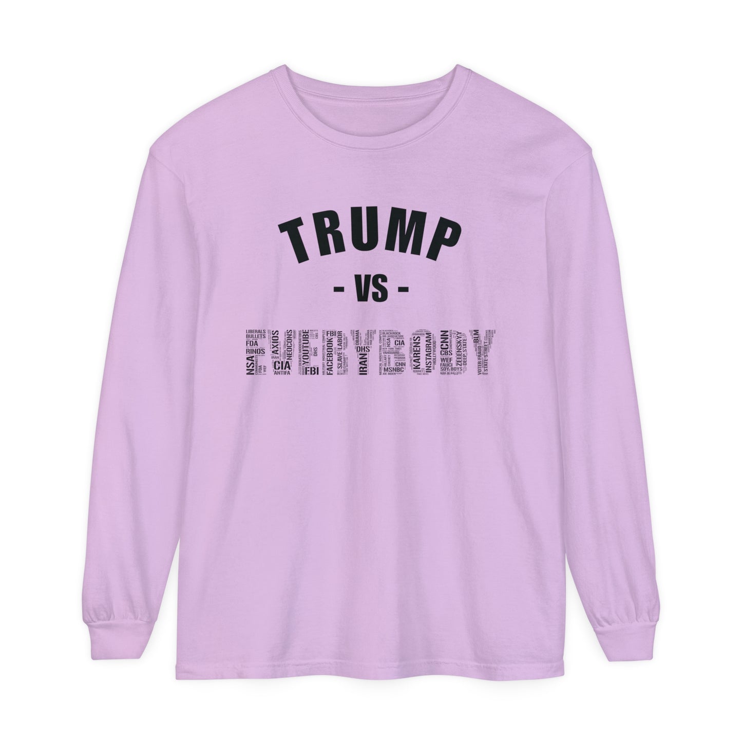 Trump VS Everybody Long Sleeve T-Shirt - Unisex Black